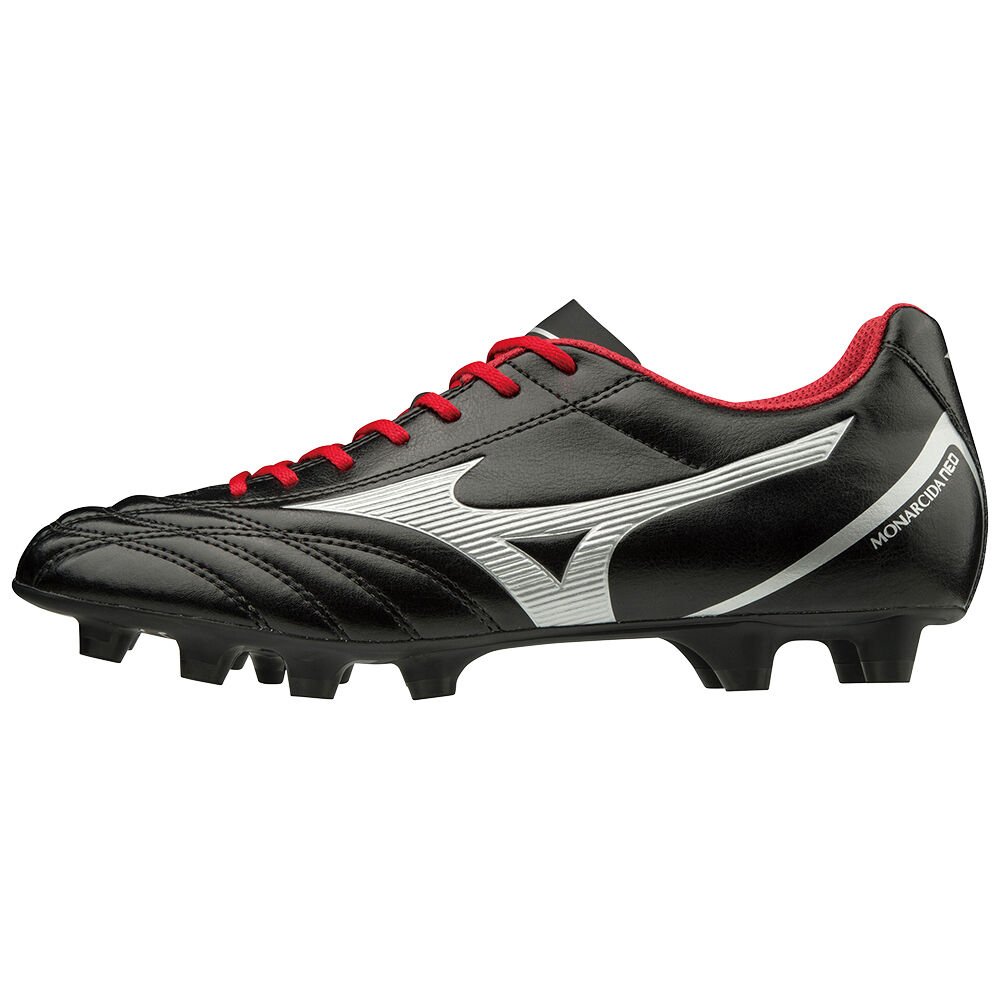 Scarpe Calcio Mizuno Monarcida Neo Select Donna - Nere/Argento/Rosse - 41276-VDZO